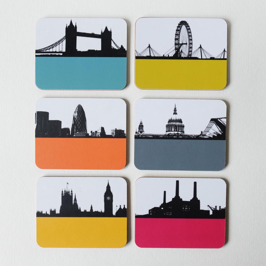 Six designs London Table Mat & Coaster Set